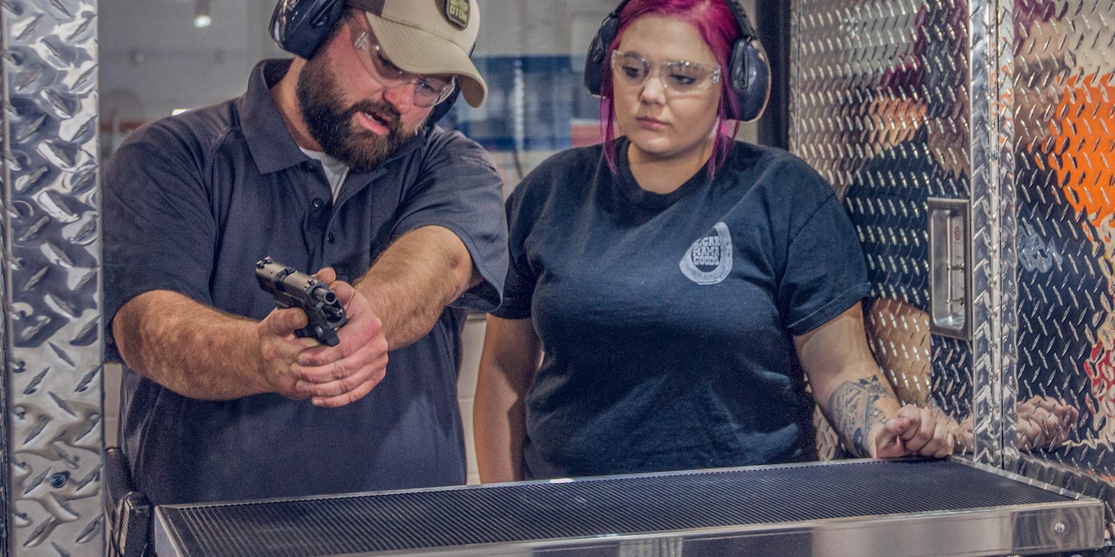 Shoot a Semi-Automatic Pistol at Las Vegas Shooting Center